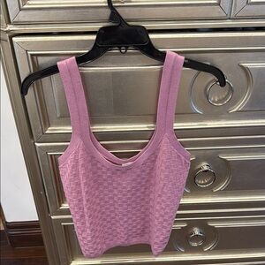 Abercrombie & Fitch Mauve Textured Tank Top